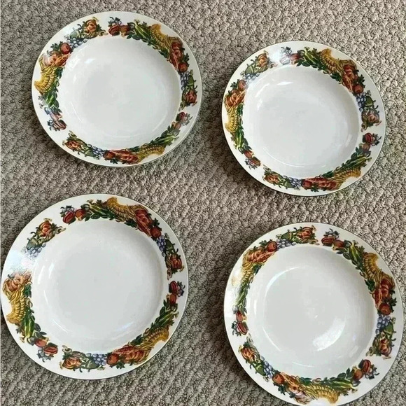 Other - Domestications | Thanksgiving Set of 4 Bowls | Fall Cornucopia Theme